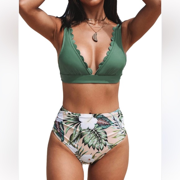 Other - Two Piece Yellow Bikini Swimsuit Sets, 2-Piece Swim Set NWT Size M